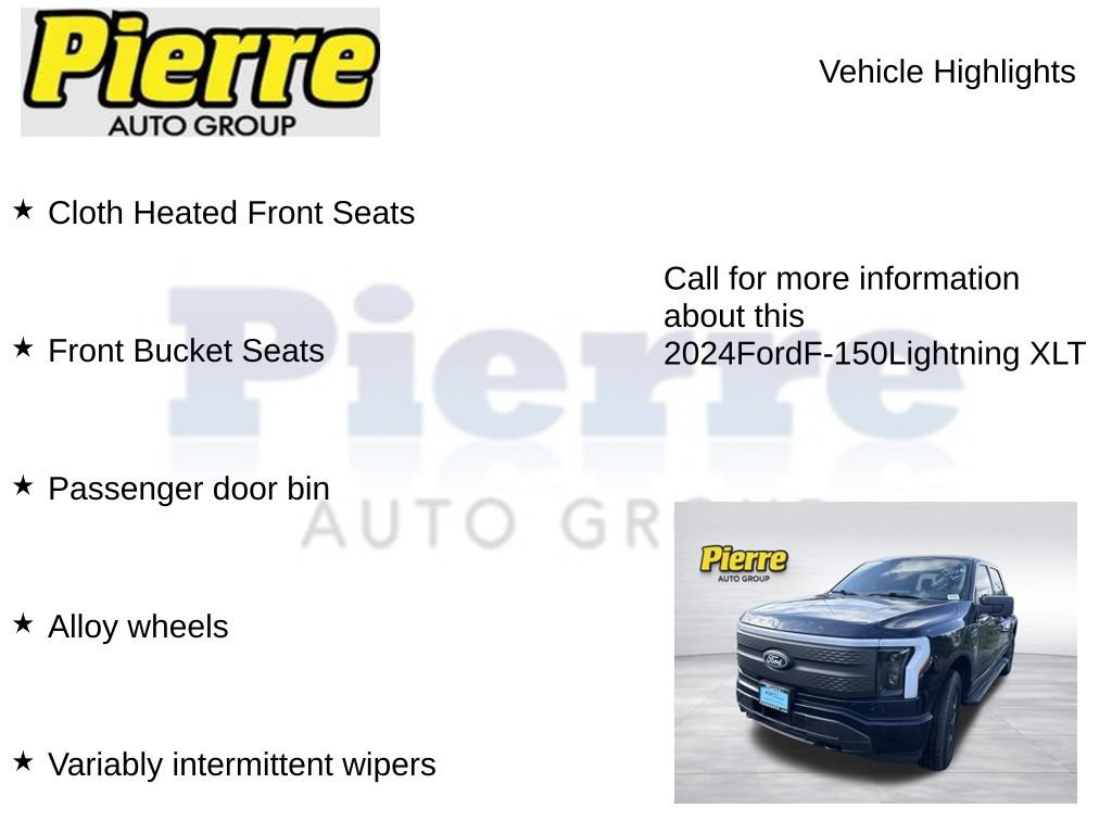 Certified 2024 Ford F150 Lightning XLT AWD/4WD image 4