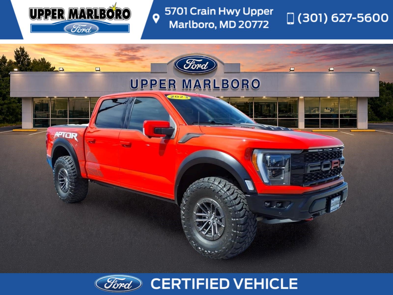 Certified 2023 Ford F150 Raptor w/ Equipment Group 802A Raptor R AWD/4WD image 1