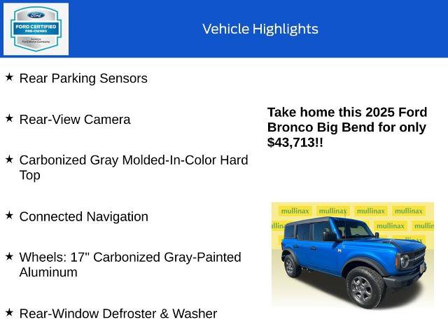 Certified 2025 Ford Bronco Big Bend image 19