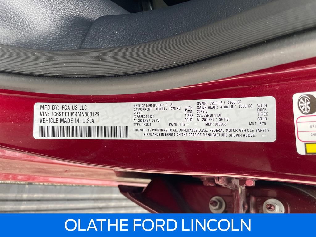 Used 2021 RAM 1500 Limited AWD/4WD image 22