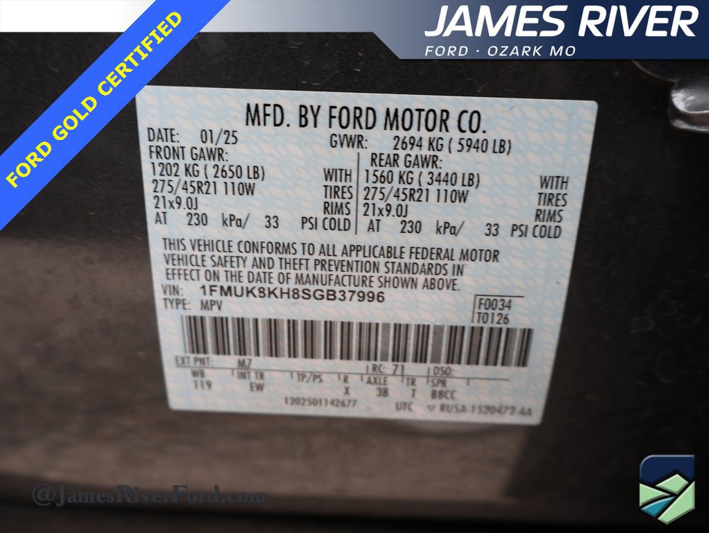 Certified 2025 Ford Explorer ST-Line w/ ST-Line Street Pack image 41