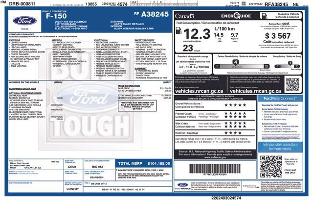 Certified 2024 Ford F150 Platinum AWD/4WD image 46