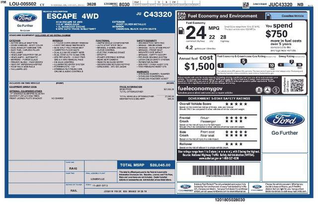 Certified 2018 Ford Escape SE AWD/4WD image 2