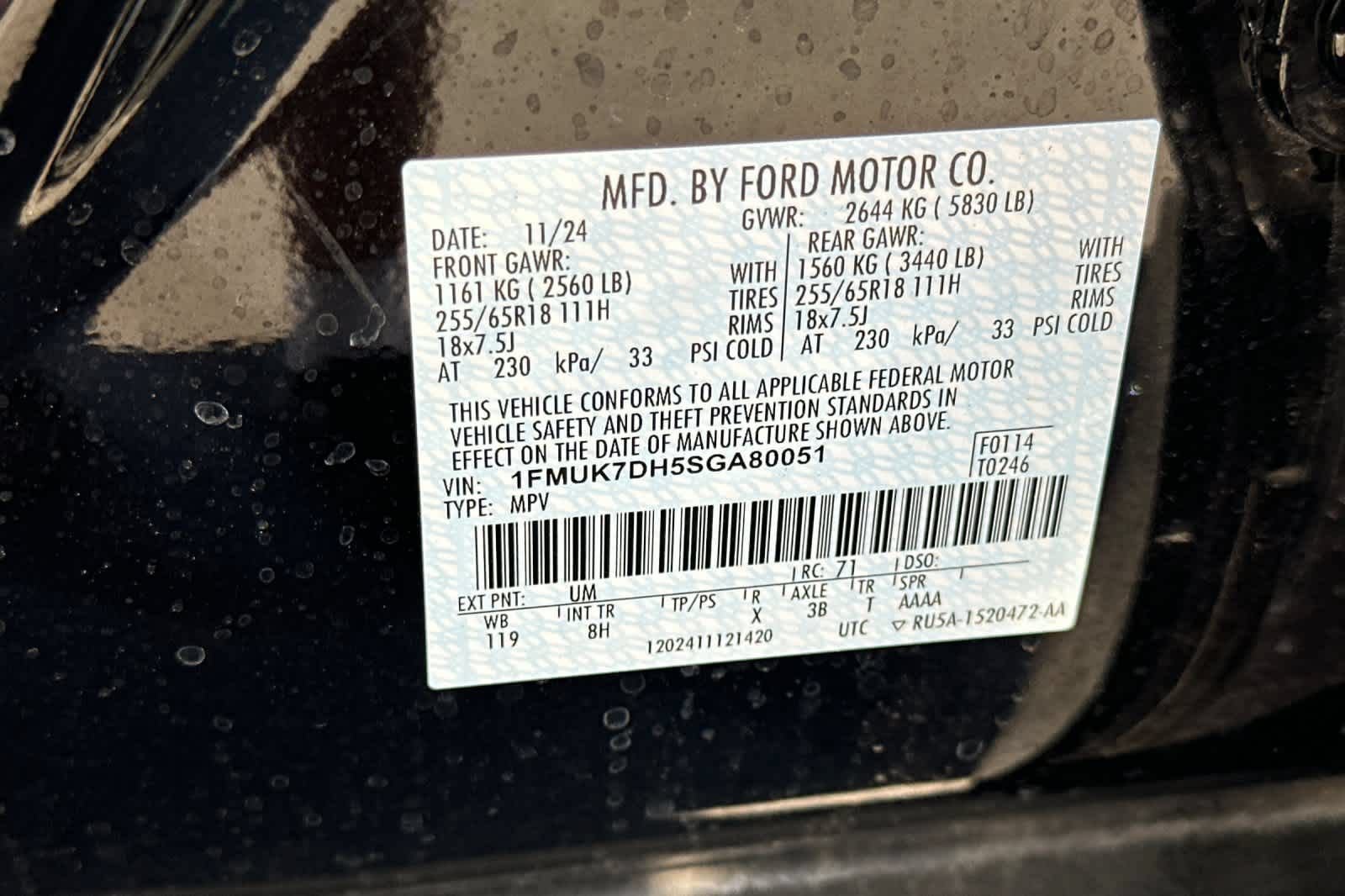 Certified 2025 Ford Explorer Active RWD image 30