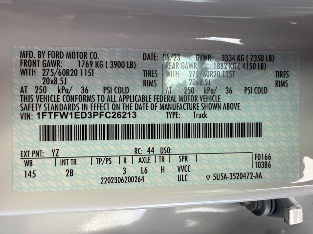 Certified 2023 Ford F150 Lariat w/ Equipment Group 502A High AWD/4WD image 14