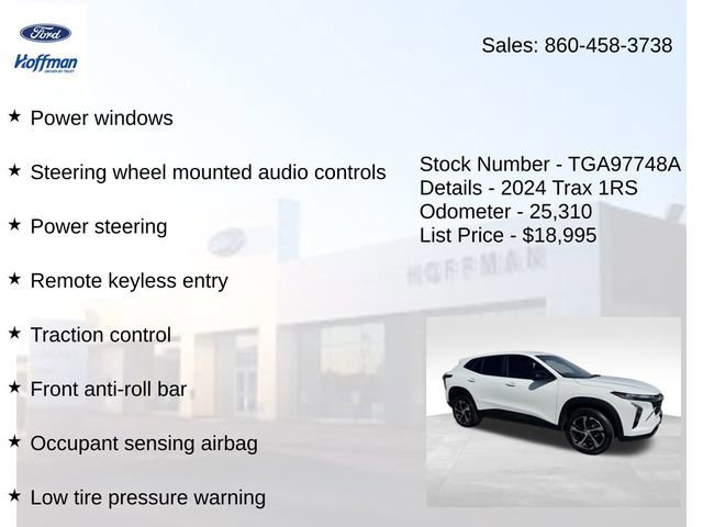 Used 2024 Chevrolet Trax RS w/ Driver Confidence Package FWD image 15