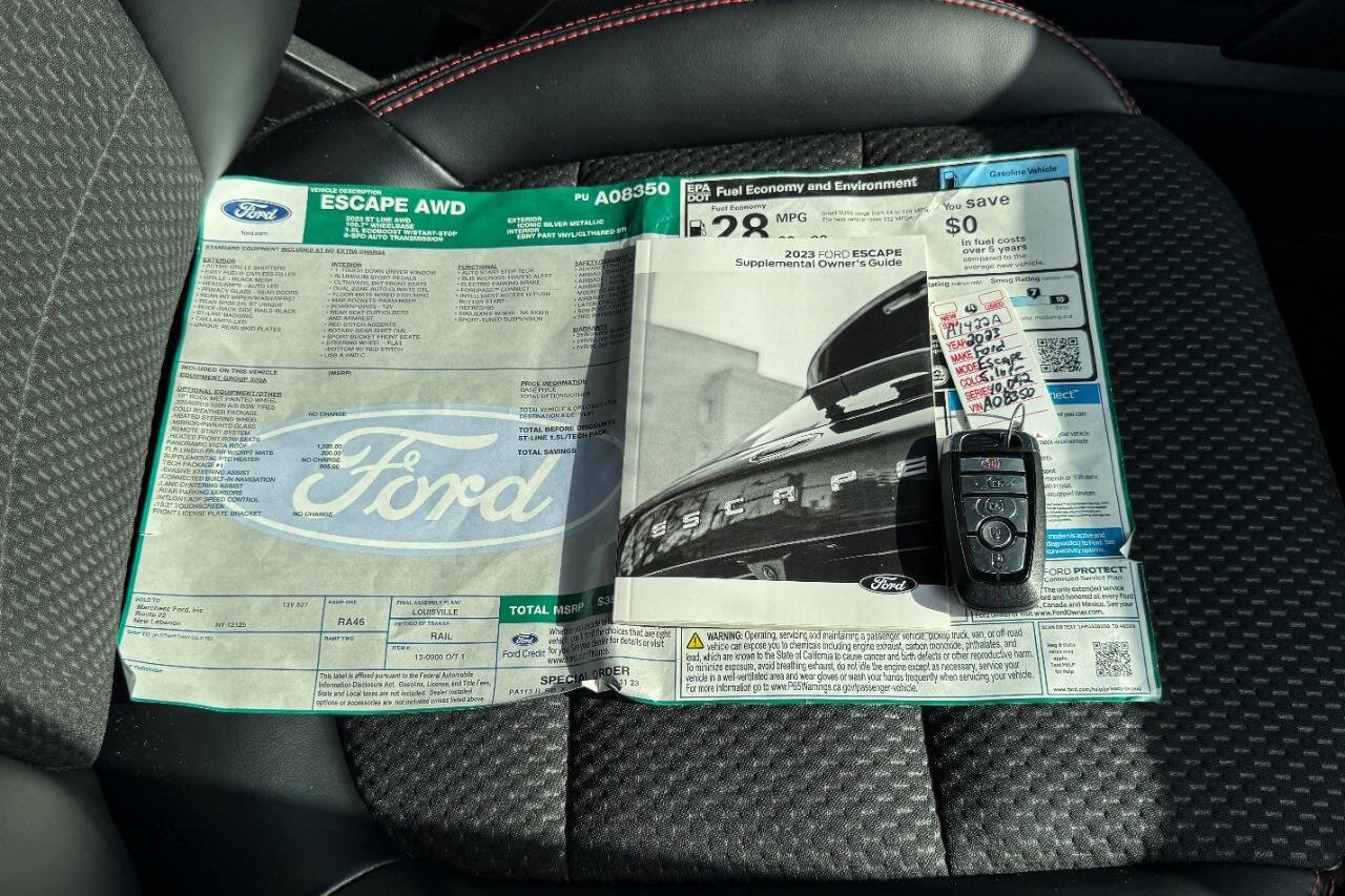 Certified 2023 Ford Escape ST-Line w/ Tech Pack #1 AWD/4WD image 34