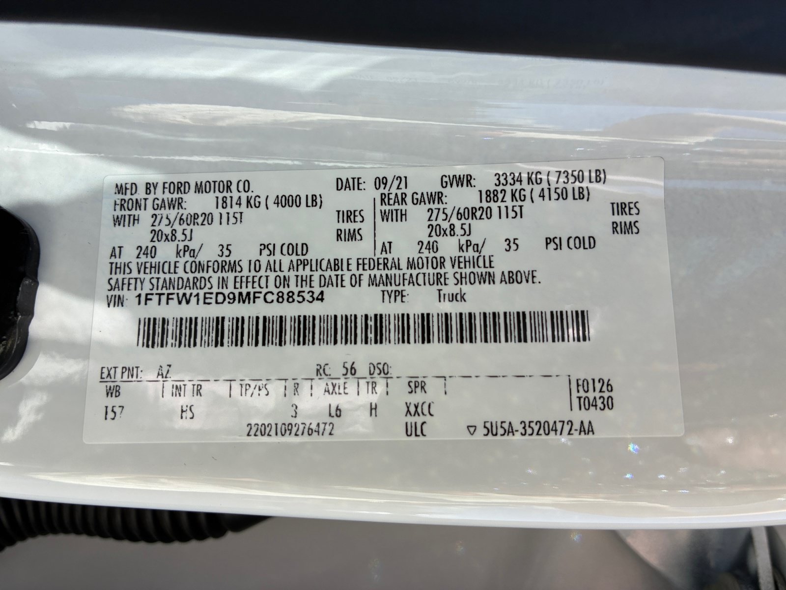 Certified 2021 Ford F150 Lariat w/ Equipment Group 502A High AWD/4WD image 25
