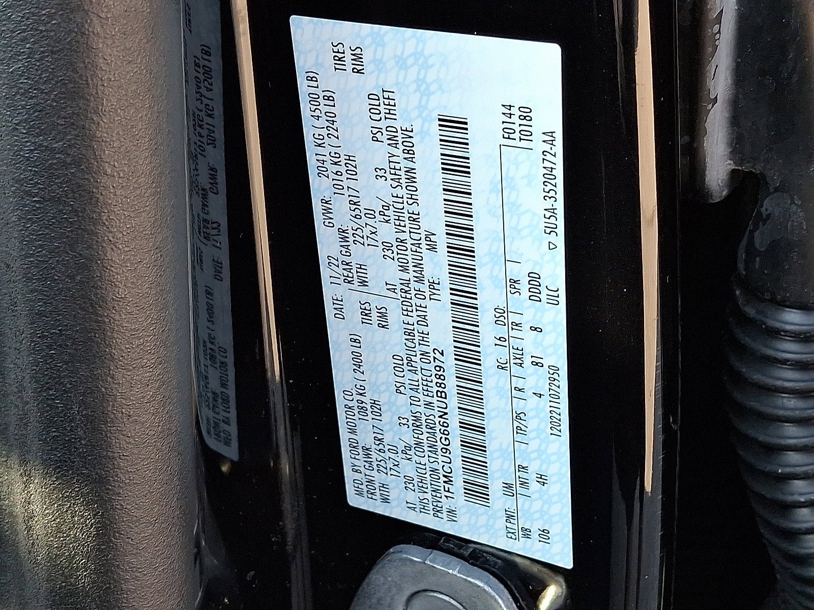 Certified 2022 Ford Escape SE w/ Convenience Package image 29