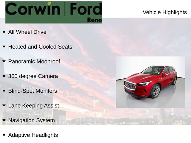 Used 2021 INFINITI QX50 Sensory w/ Cargo Package AWD/4WD image 8