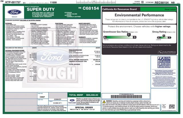 Certified 2024 Ford F250 Platinum w/ Tremor Off-Road Package AWD/4WD image 2