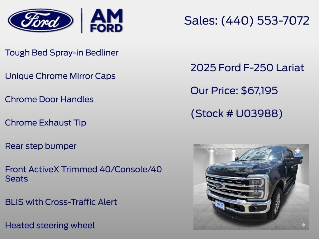 Certified 2025 Ford F250 Lariat w/ Chrome Package AWD/4WD image 39