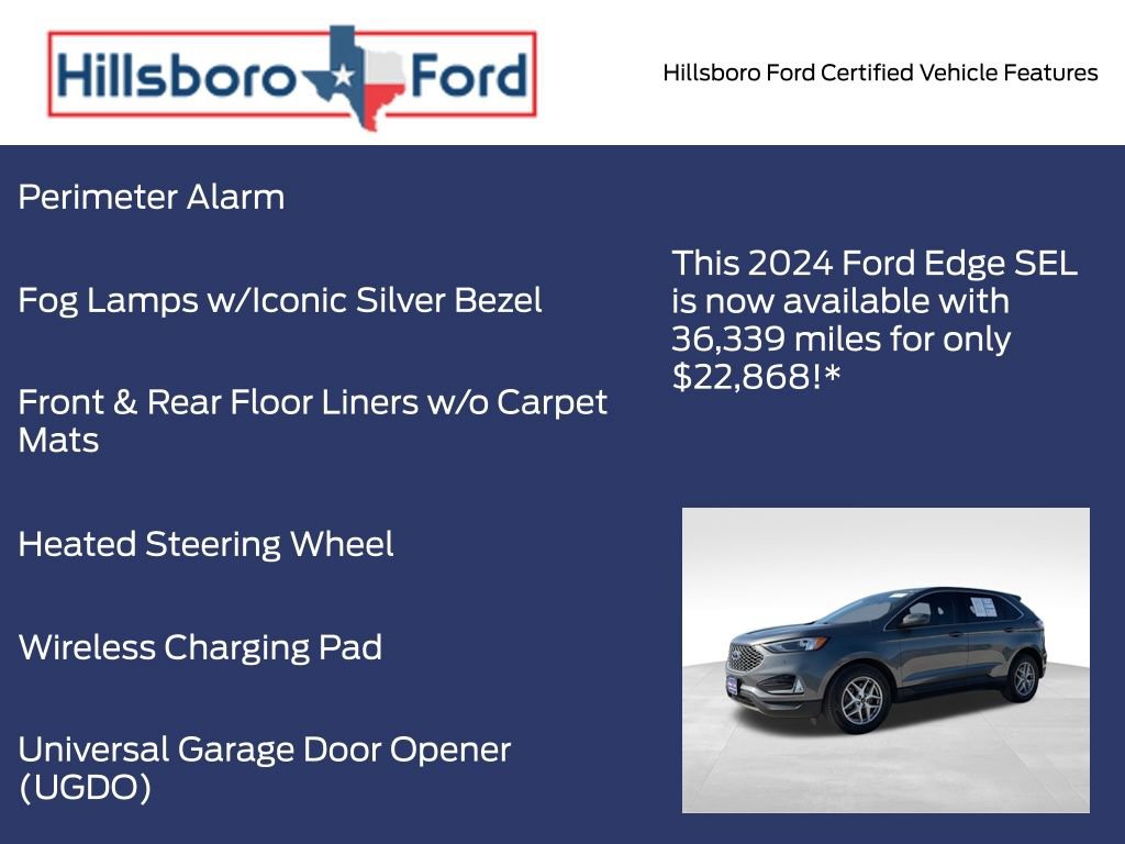 Certified 2024 Ford Edge SEL w/ Convenience Package image 13