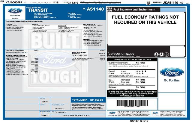 Certified 2018 Ford Transit 350 148 Low Roof RWD image 27