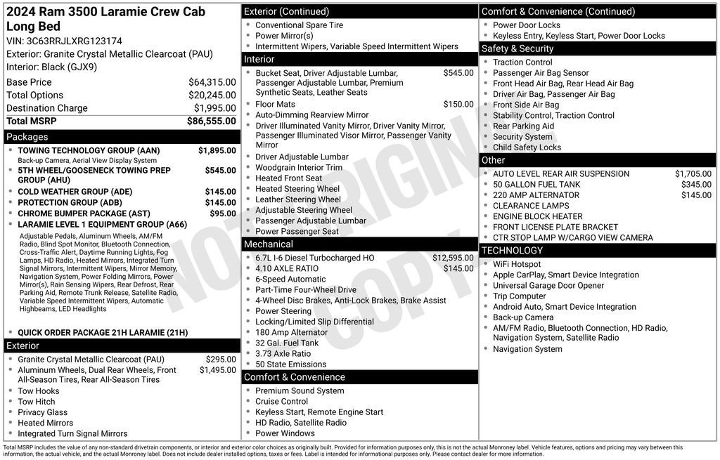 Used 2024 RAM 3500 Laramie w/ Towing Technology Group AWD/4WD image 34