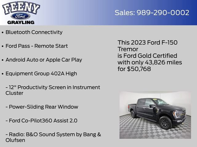 Certified 2023 Ford F150 Tremor w/ Equipment Group 402A High image 12