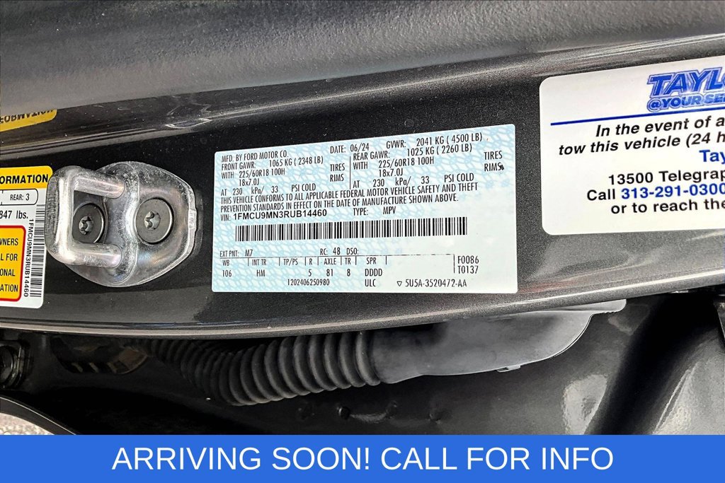 Certified 2024 Ford Escape ST-Line w/ Tech Pack #1 AWD/4WD image 19