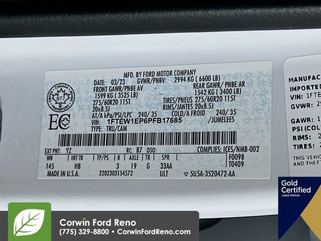 Certified 2023 Ford F150 Lariat w/ Equipment Group 502A High image 37