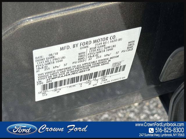 Certified 2018 Ford Edge SEL w/ Equipment Group 201A AWD/4WD image 20