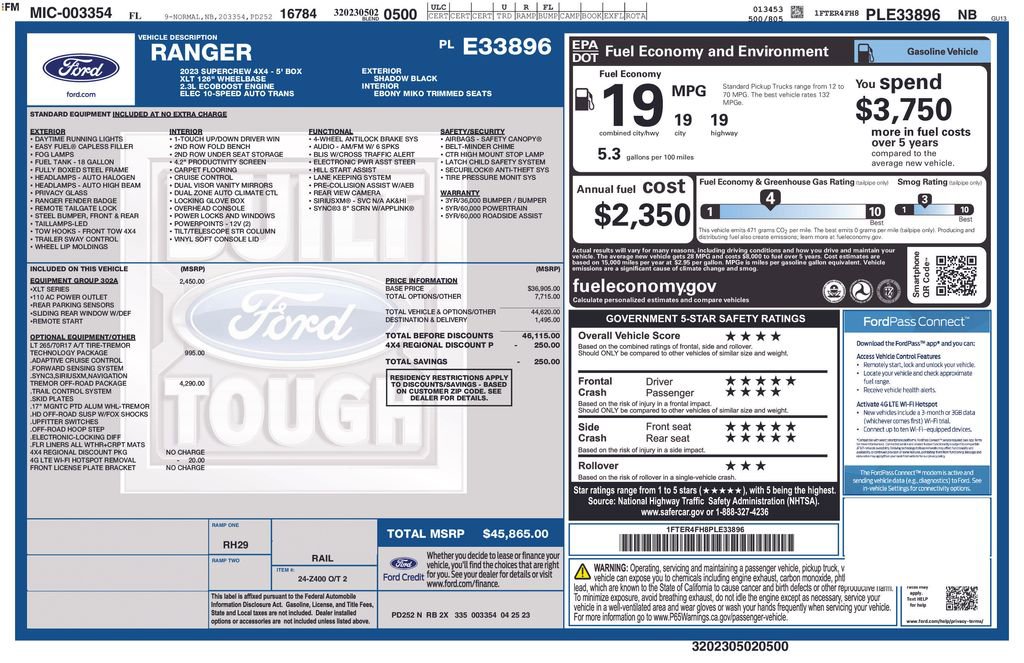 Certified 2023 Ford Ranger XLT w/ Tremor Off-Road Package image 8