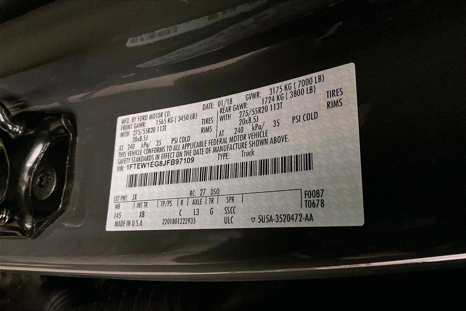 Certified 2018 Ford F150 XLT w/ Equipment Group 302A Luxury image 33