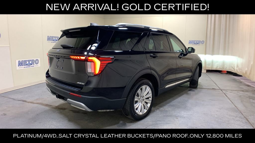 Certified 2025 Ford Explorer Platinum w/ LUX Leather Package AWD/4WD image 3