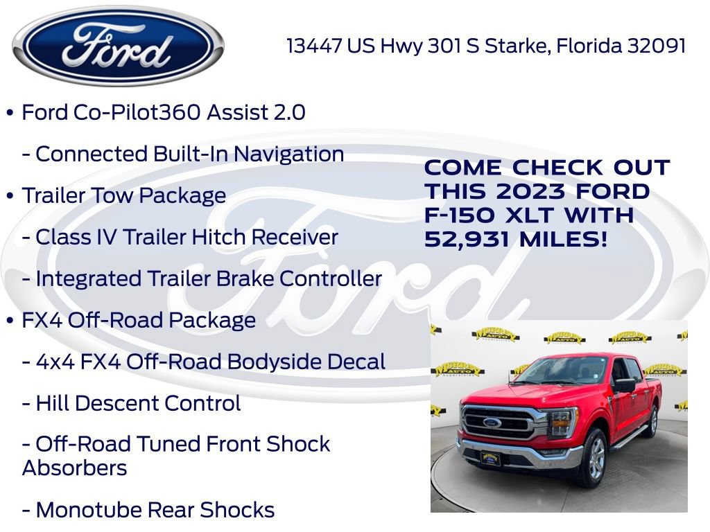 Certified 2023 Ford F150 XLT w/ Equipment Group 302A High AWD/4WD image 32