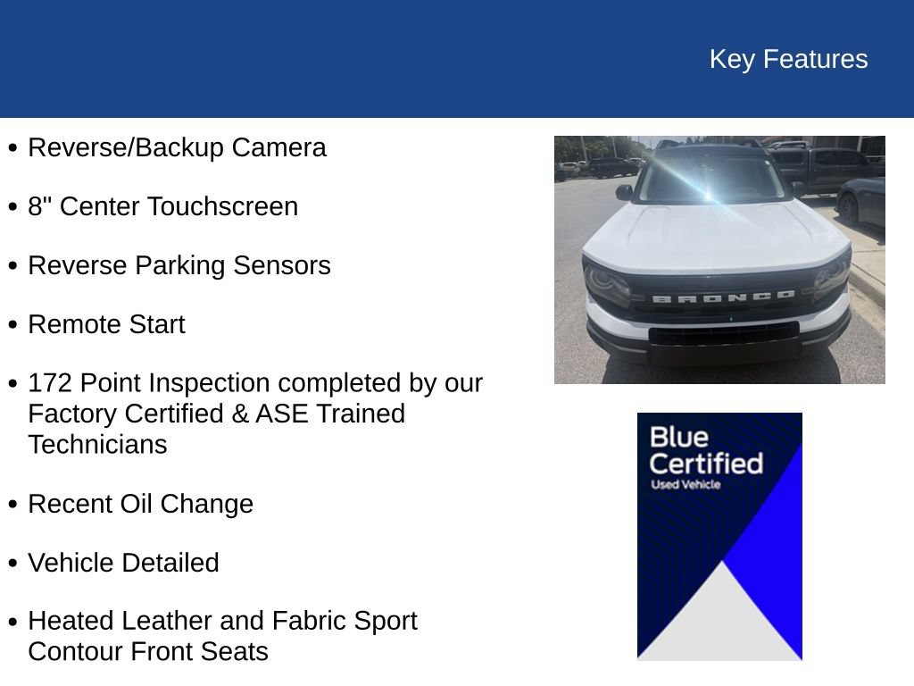 Certified 2023 Ford Bronco Sport Outer Banks AWD/4WD image 10