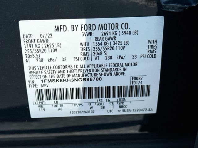 Certified 2022 Ford Explorer ST-Line w/ Class IV Trailer Tow Package AWD/4WD image 35