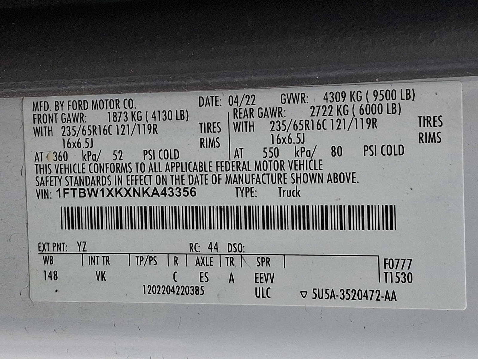 Certified 2022 Ford E-Transit image 27