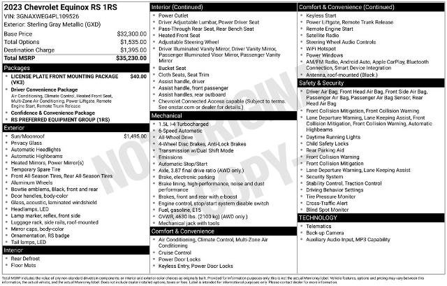 Used 2023 Chevrolet Equinox RS AWD/4WD image 26