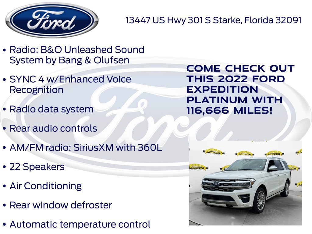 Certified 2022 Ford Expedition Platinum AWD/4WD image 22