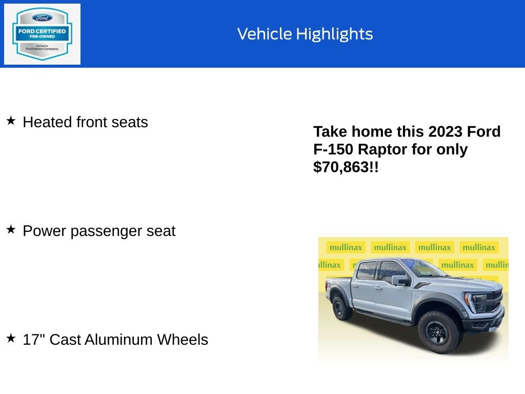 Certified 2023 Ford F150 Raptor image 19