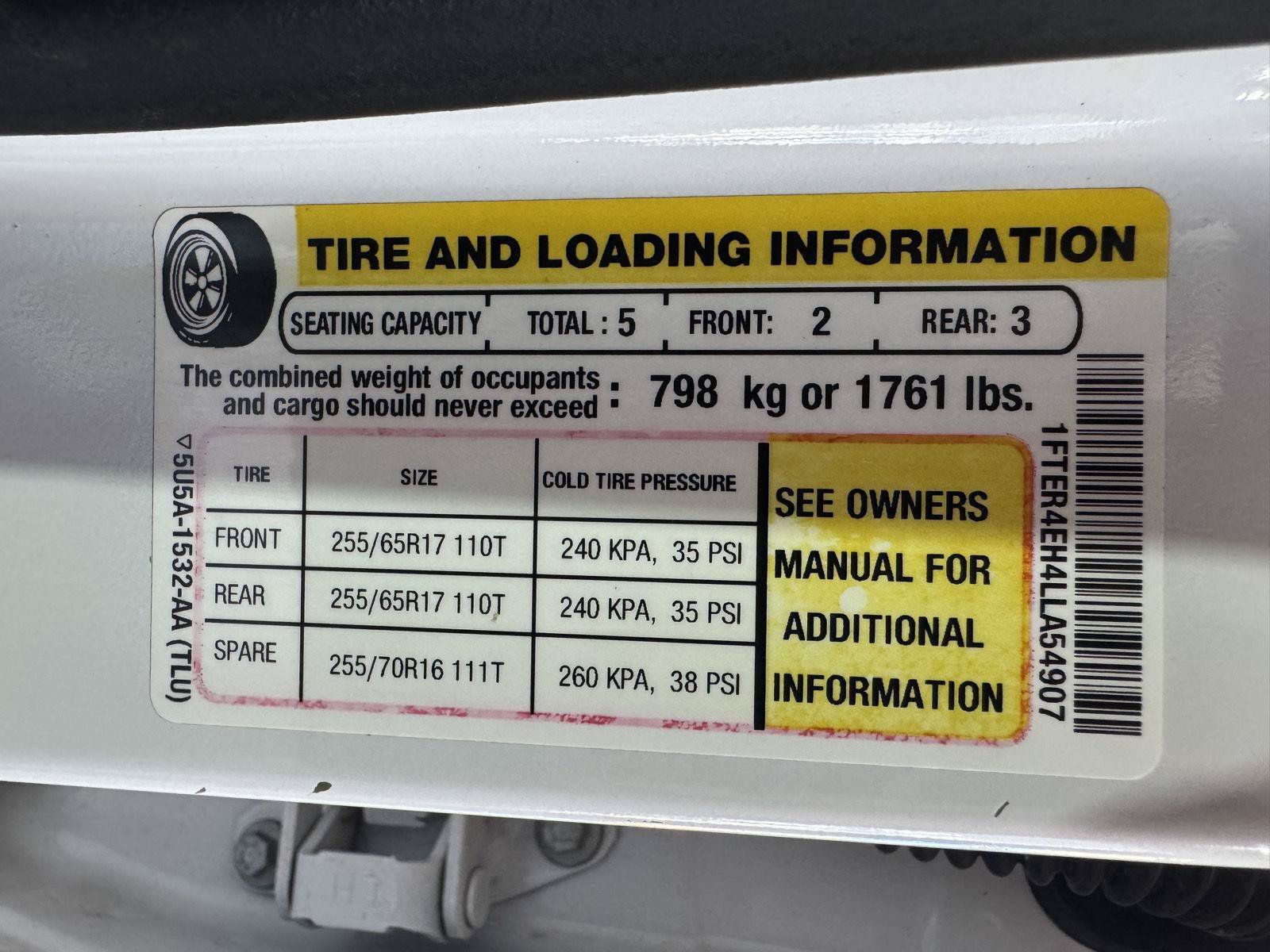 Certified 2020 Ford Ranger XL w/ Equipment Group 101A Mid RWD image 34