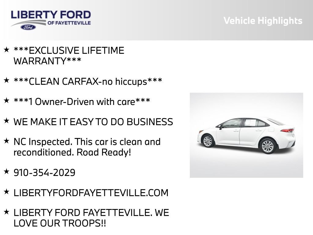 Used 2025 Toyota Corolla LE w/ LE Premium Package FWD image 5