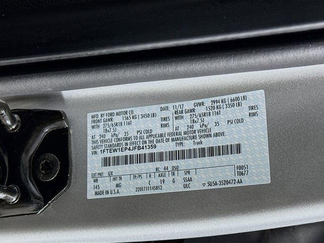 Certified 2018 Ford F150 XLT w/ Equipment Group 302A Luxury image 31