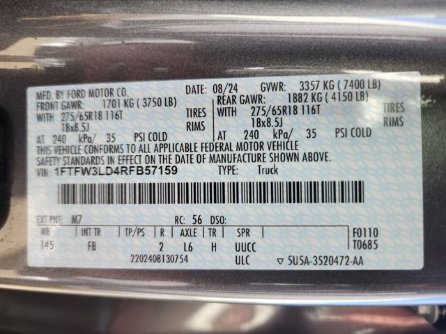 Certified 2024 Ford F150 XLT w/ Equipment Group 302A MID image 28
