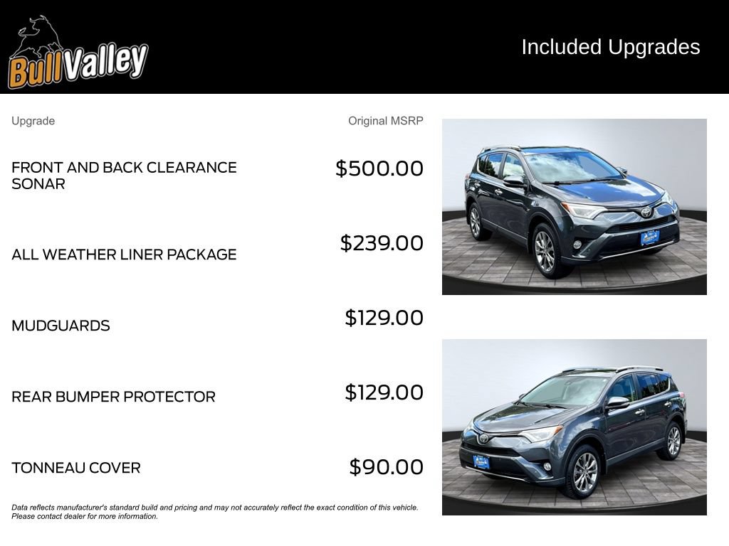 Used 2017 Toyota RAV4 Limited w/ All Weather Liner Package AWD/4WD image 10