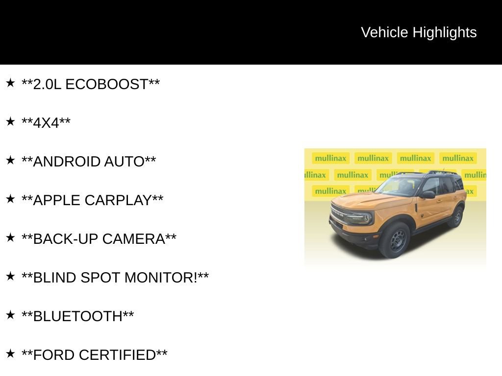 Certified 2021 Ford Bronco Sport Badlands w/ Badlands Package AWD/4WD image 7