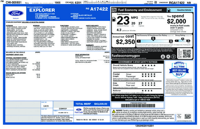 Certified 2024 Ford Explorer XLT w/ Class IV Trailer Tow Package AWD/4WD image 31