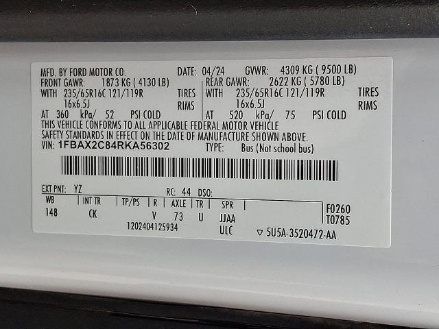 Certified 2024 Ford Transit 350 XL image 27