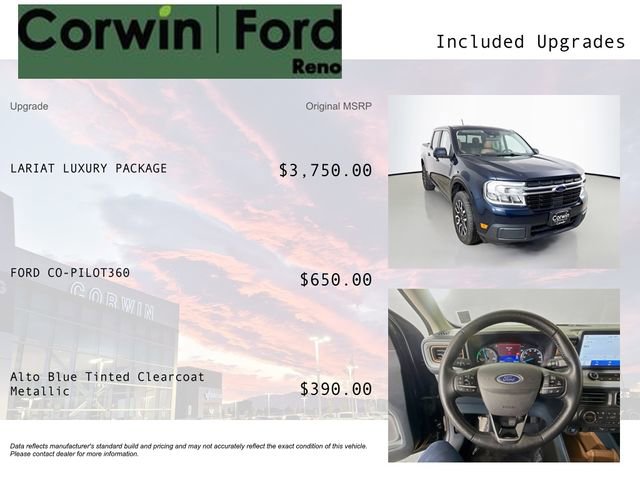 Certified 2022 Ford Maverick Lariat w/ Lariat Luxury Package FWD image 3