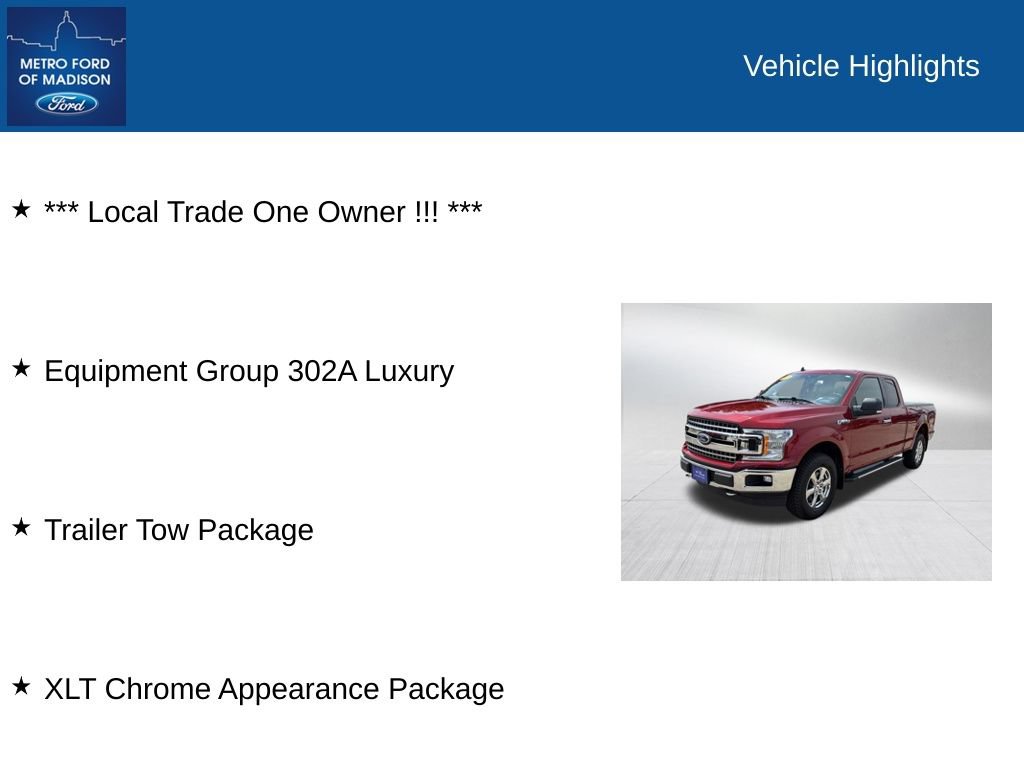 Certified 2019 Ford F150 XLT w/ Equipment Group 302A Luxury AWD/4WD image 2