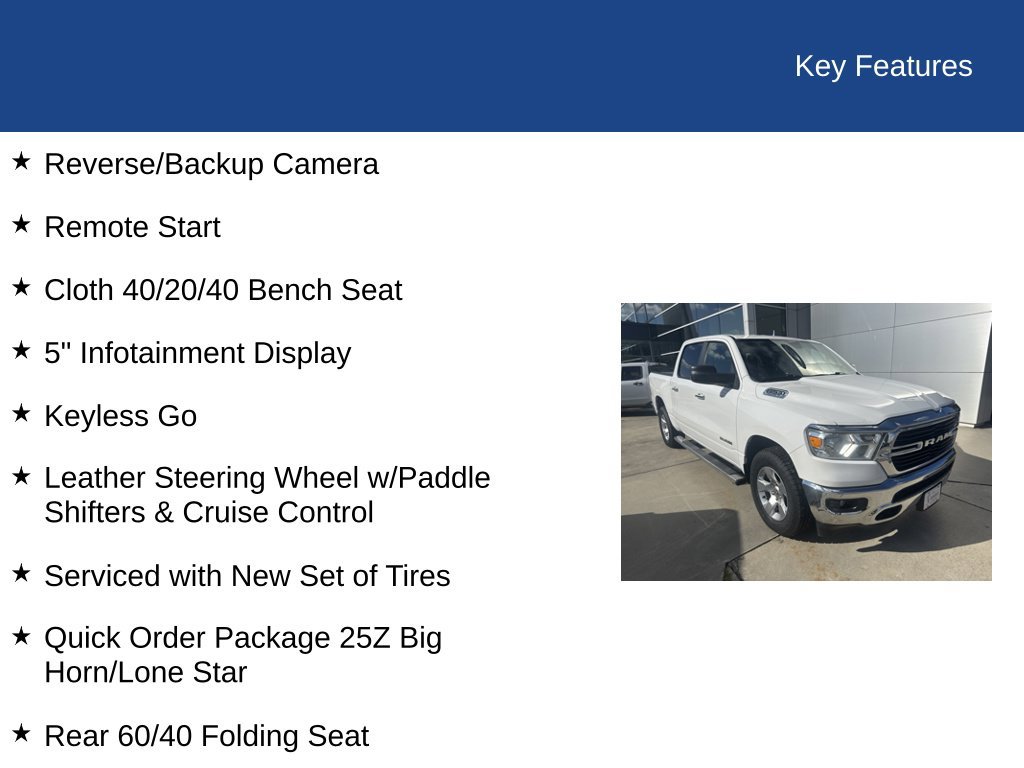 Used 2019 RAM 1500 Big Horn RWD image 35