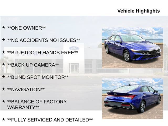 Used 2024 Hyundai Elantra Blue FWD image 4