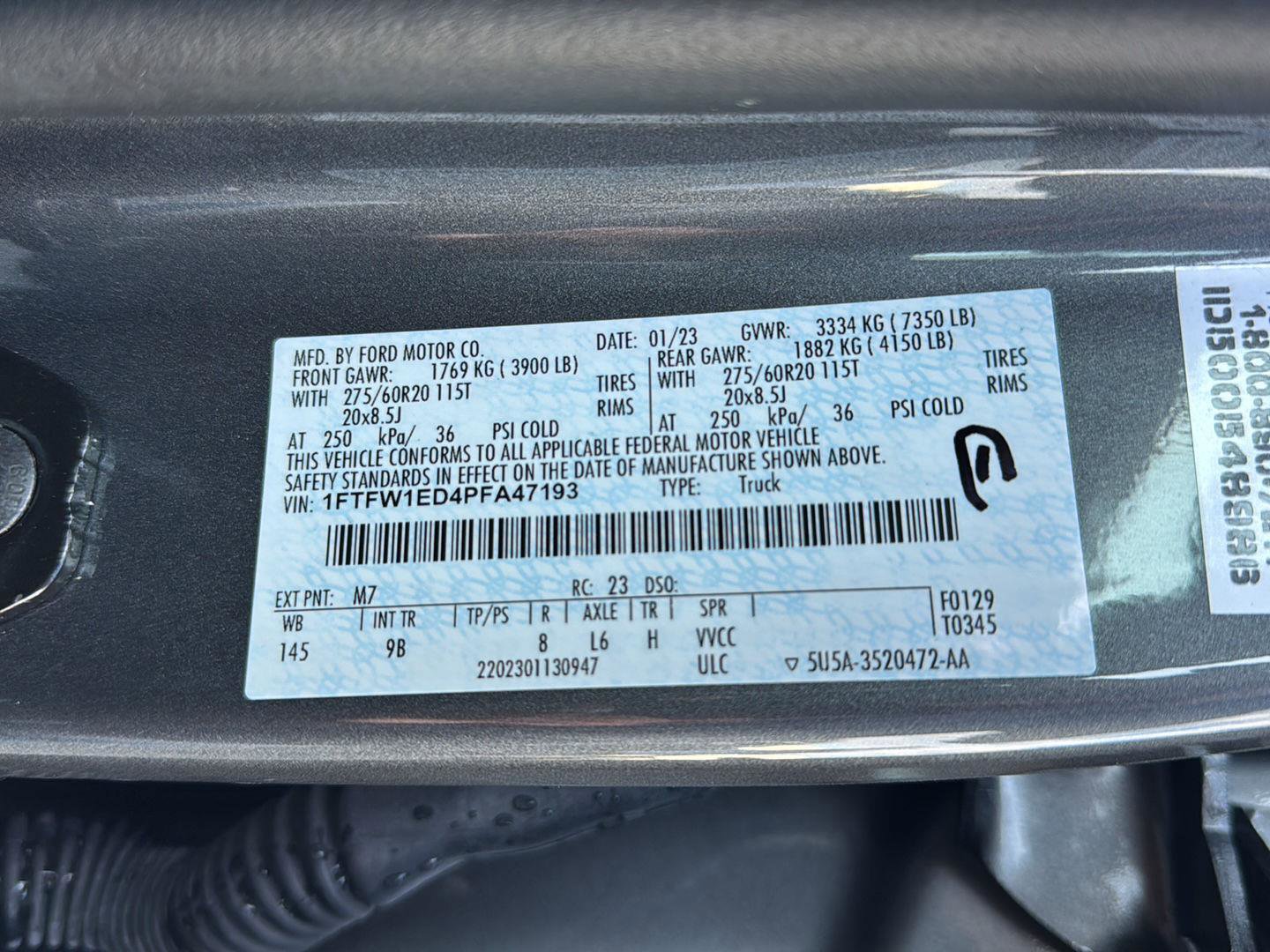 Certified 2023 Ford F150 Platinum w/ Equipment Group 701A High image 37