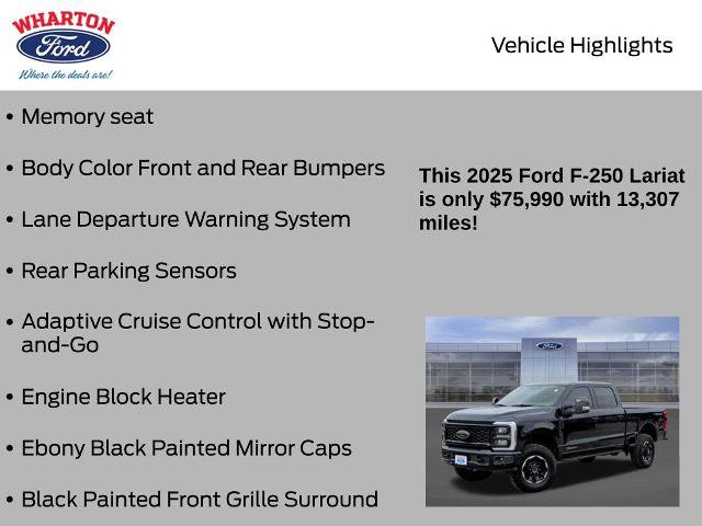 Certified 2025 Ford F250 Lariat w/ Lariat Ultimate Package image 31
