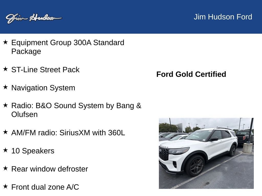 Certified 2025 Ford Explorer ST-Line w/ ST-Line Street Pack AWD/4WD image 8