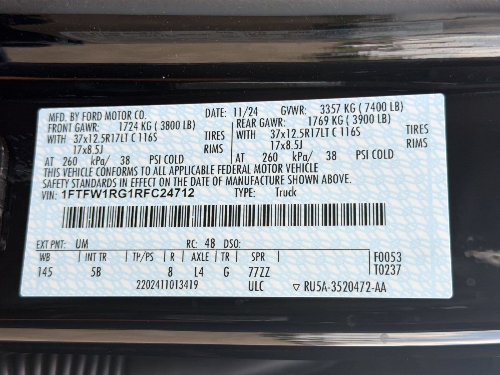 Certified 2024 Ford F150 Raptor AWD/4WD image 20