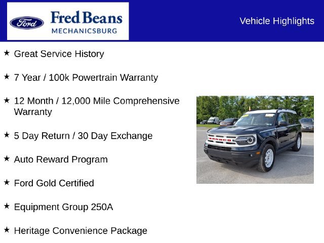 Certified 2023 Ford Bronco Sport Heritage w/ Heritage Convenience Package AWD/4WD image 7